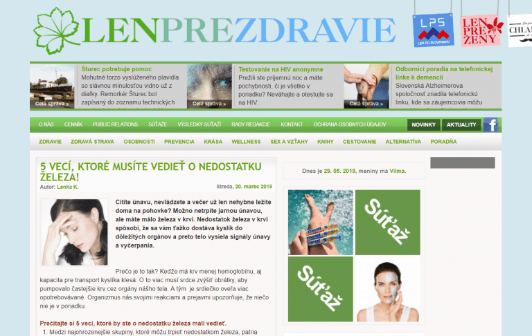 lenprezdravie článok
