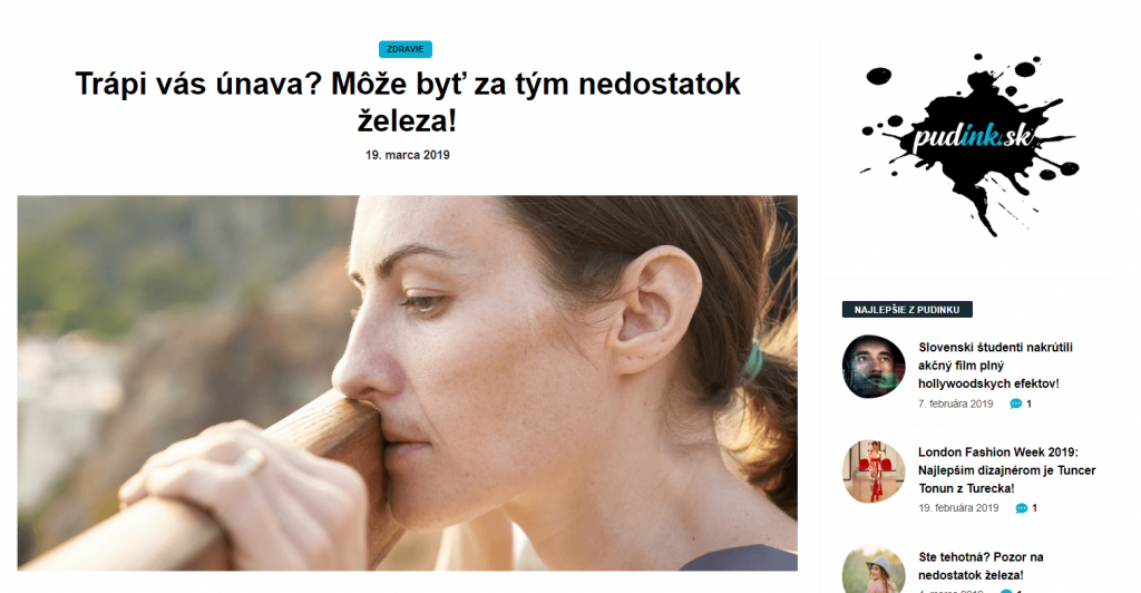 článok pudink